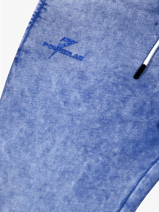 Charisma Joggers - Denim - Acid Wash 450 GSM